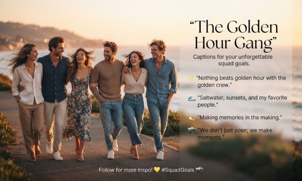Friends gang captions for Instagram