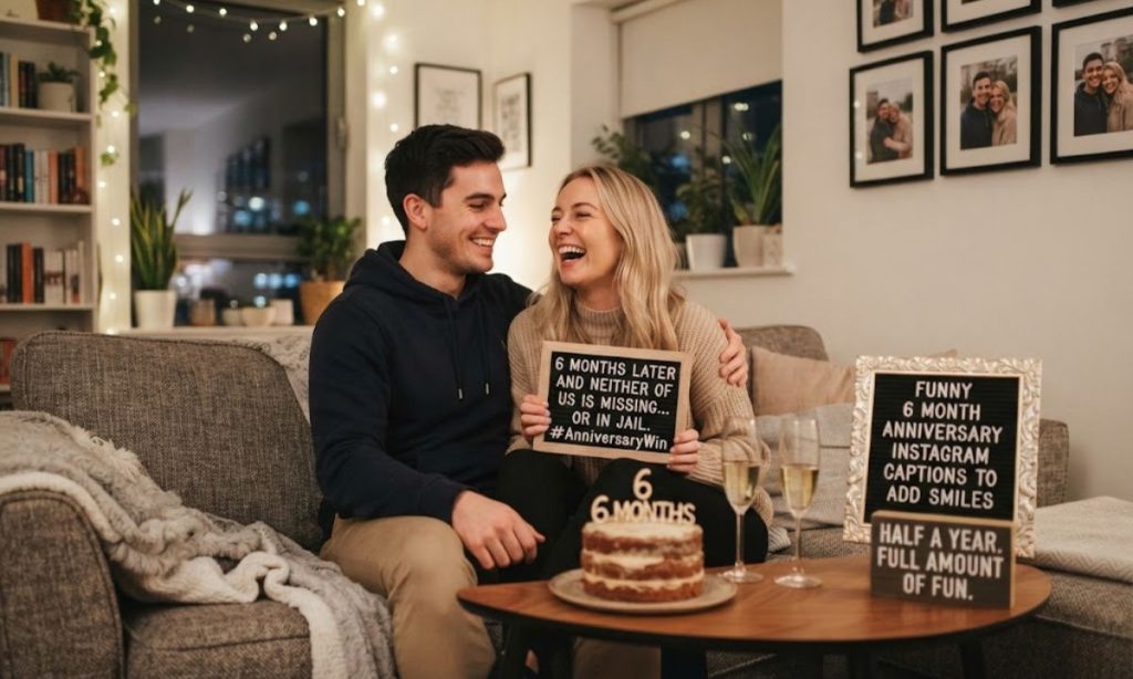 Funny 6 Month Anniversary Instagram Captions to Add Smiles