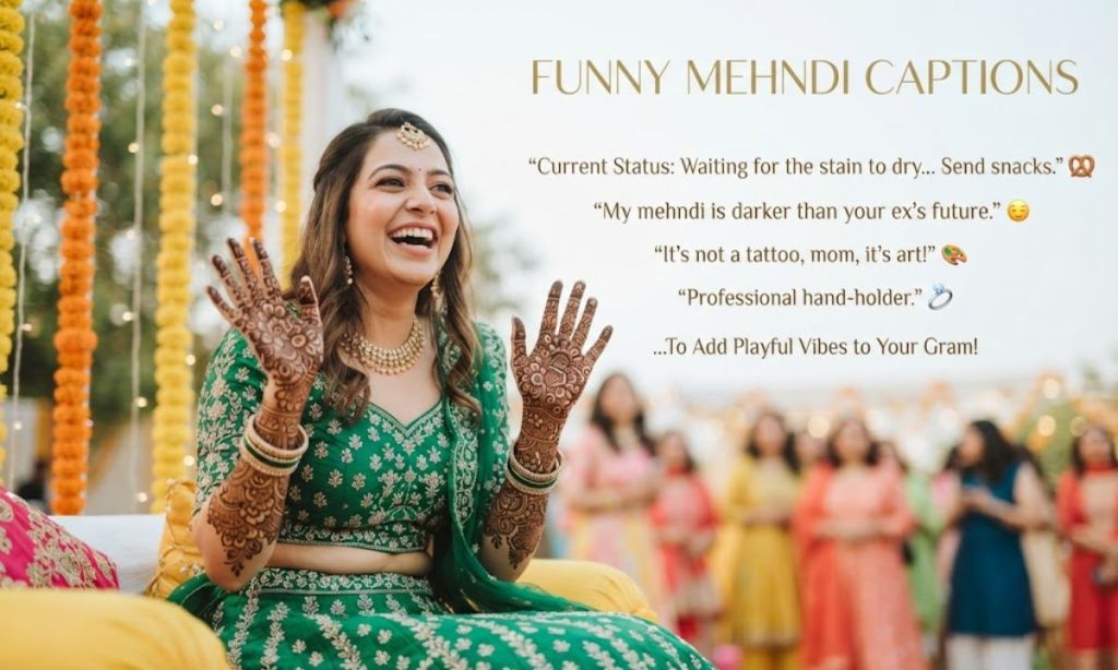 Funny Mehndi Captions For Instagram To Add Playful Vibes 