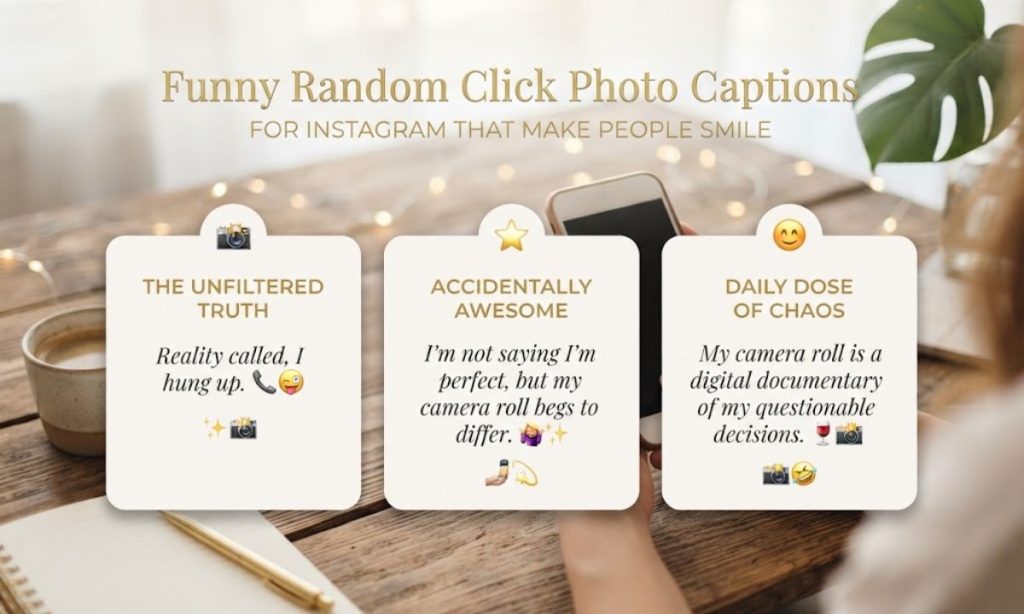 Funny Random Click Photo Captions For Instagram That Make People Smile