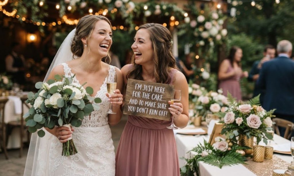 Funny Sister Wedding Captions for Instagram