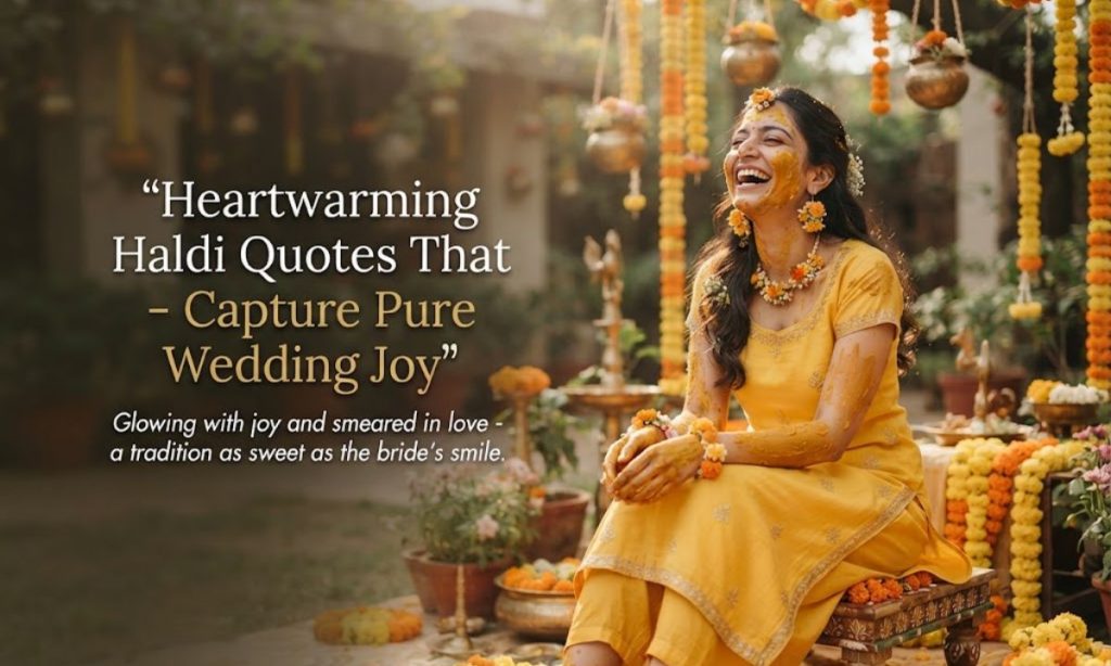Heartwarming Haldi Quotes That Capture Pure Wedding Joy