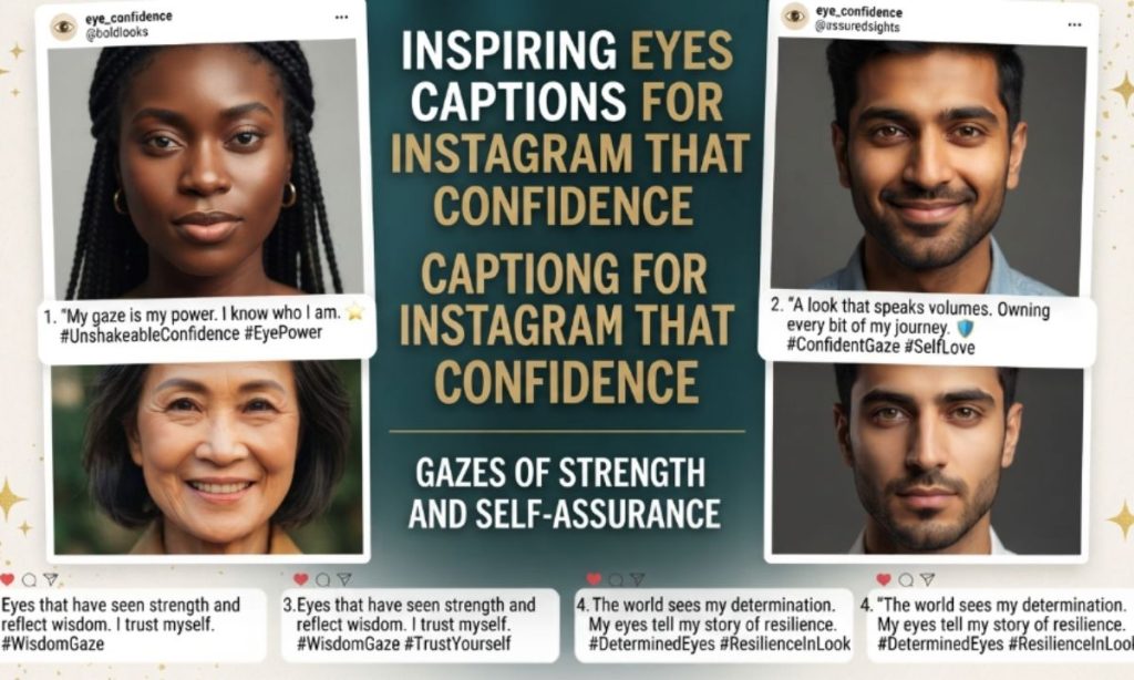 Inspiring Eyes Captions for Instagram That Build Confidence