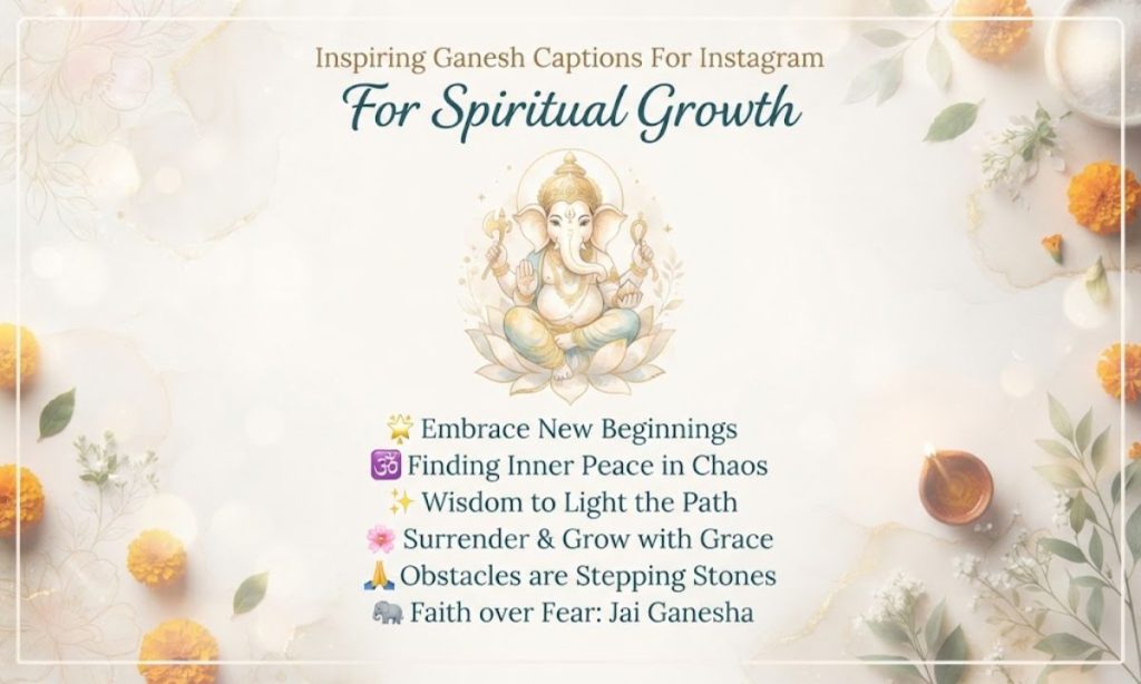 Inspiring Ganesh Captions For Instagram For Spiritual Growth