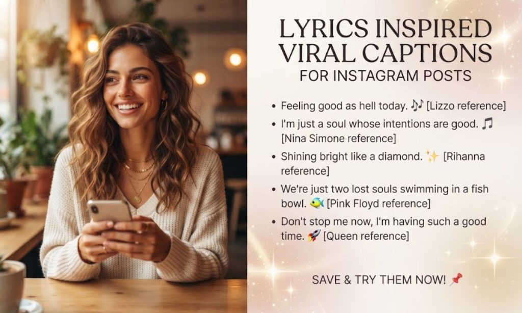 Lyrics Inspired Viral Captions For Instagram Posts