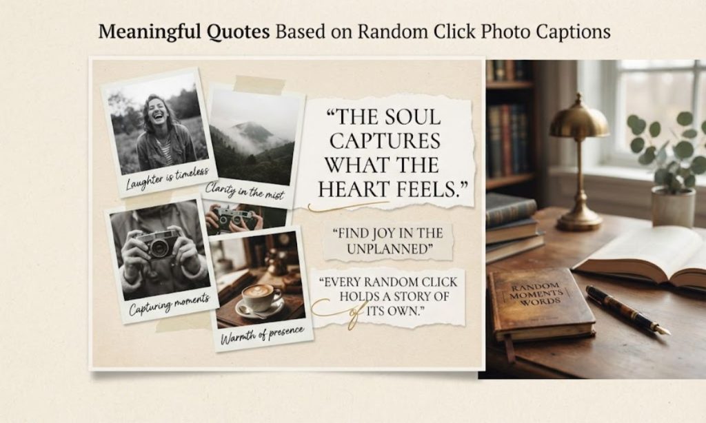 Meaningful Quotes Based on Random Click Photo Captions