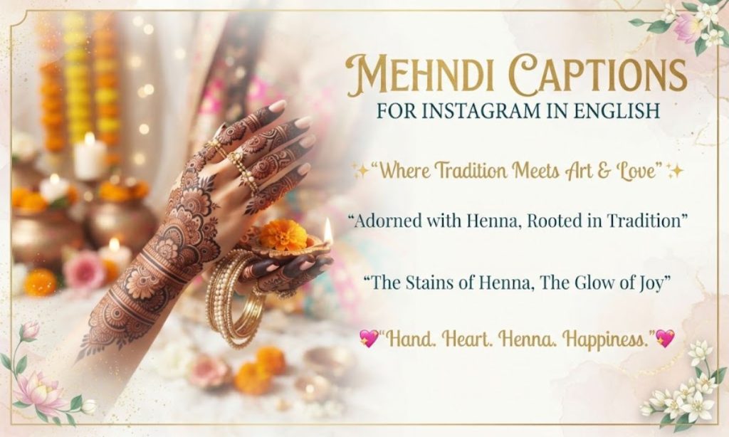 Mehndi Captions For Instagram In English 