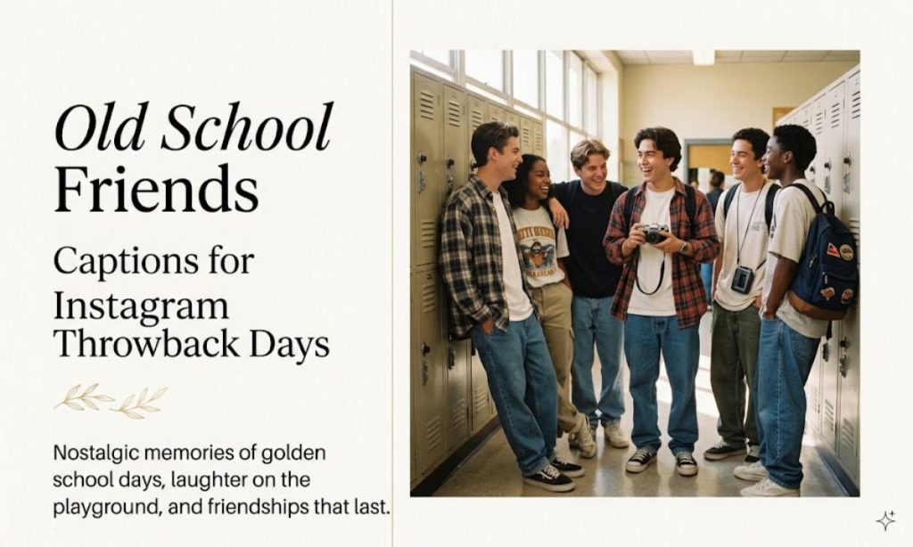 Old School Friends Captions for Instagram Throwback Days