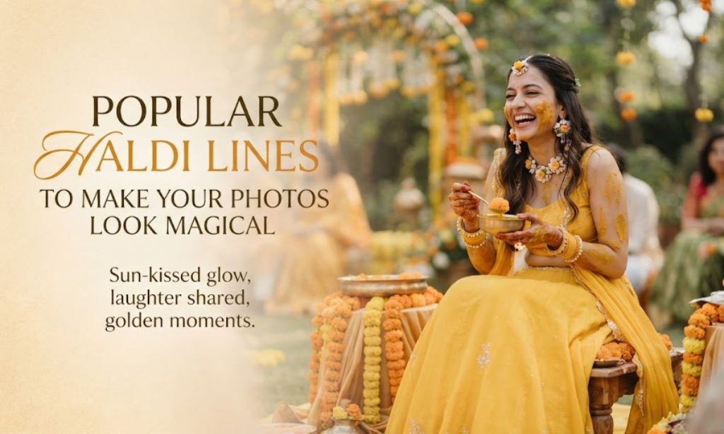 Popular Haldi Lines To Make Your Photos Look Magical