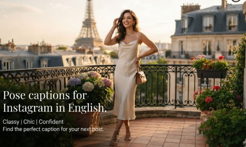Pose captions for Instagram in English