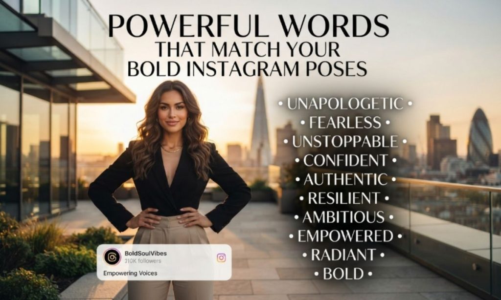 Powerful Words That Match Your Bold Instagram Poses