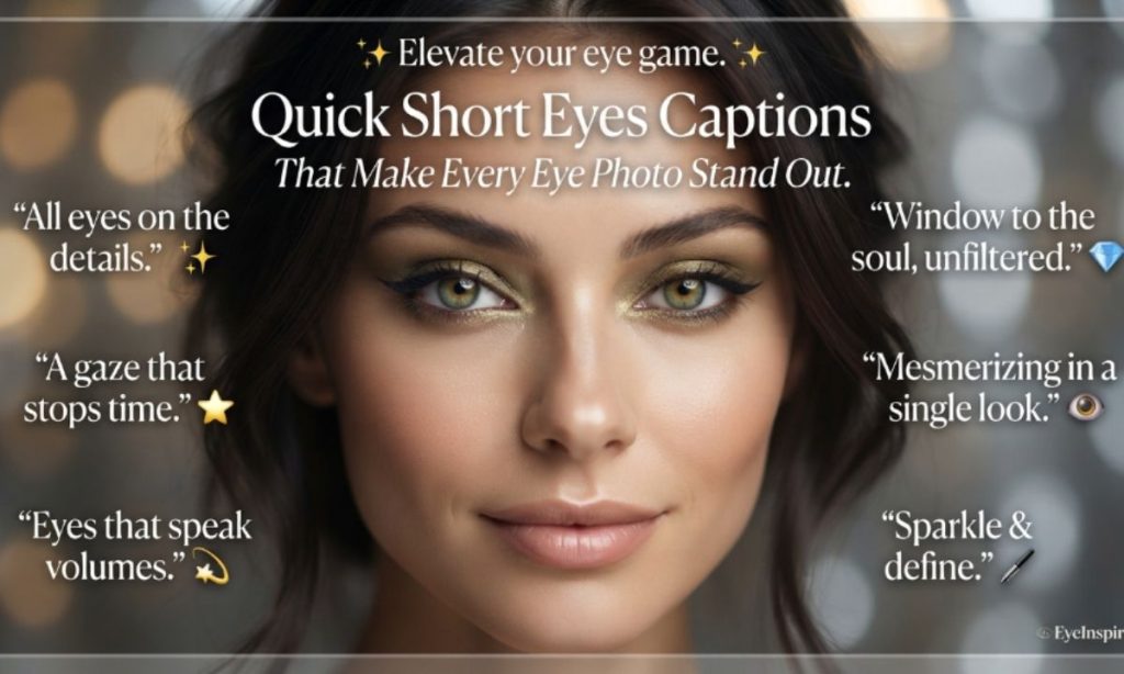 Quick Short Eyes Captions That Make Every Eye Photo Stand Out