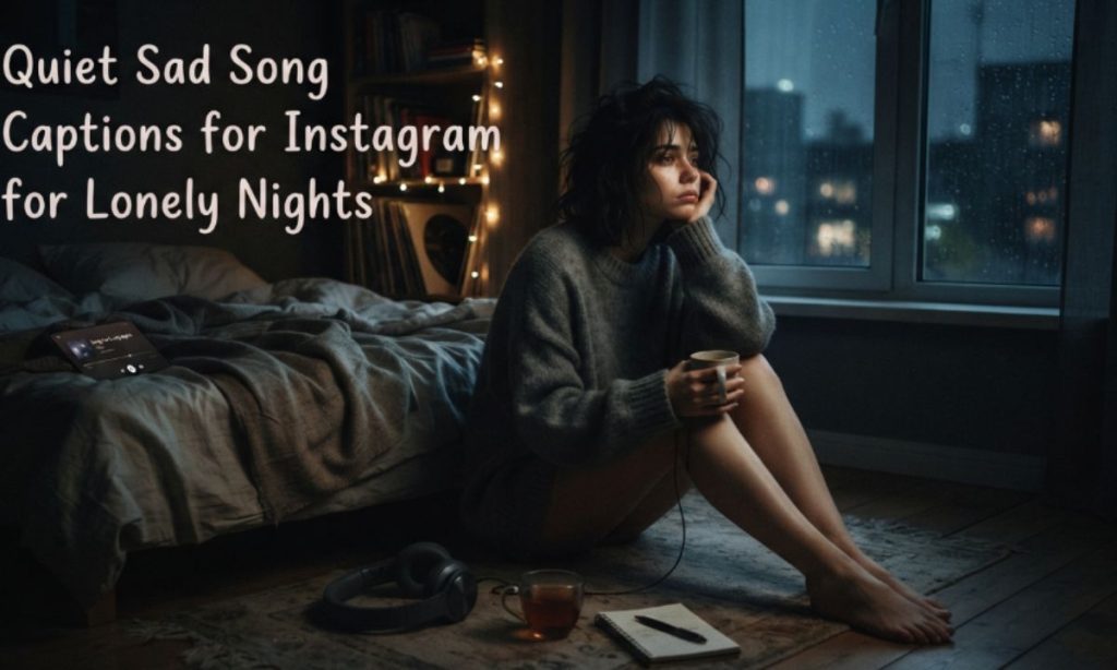 Quiet Sad Song Captions for Instagram for Lonely Nights