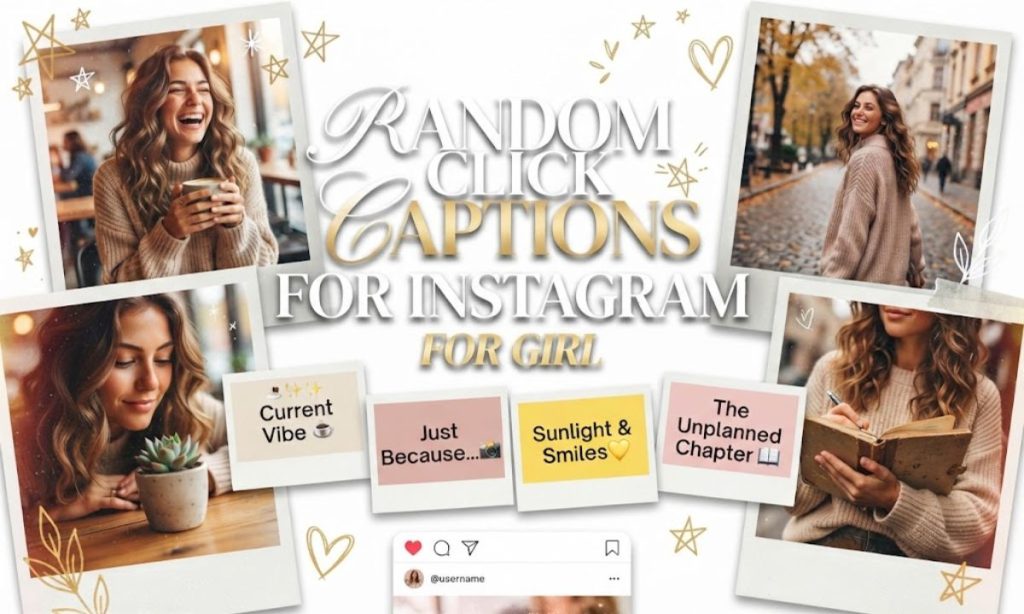 Random click captions for Instagram for girl 