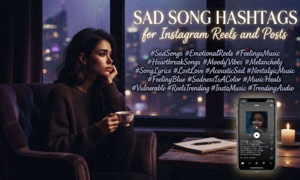 Sad Song Hashtags for Instagram Reels and Posts