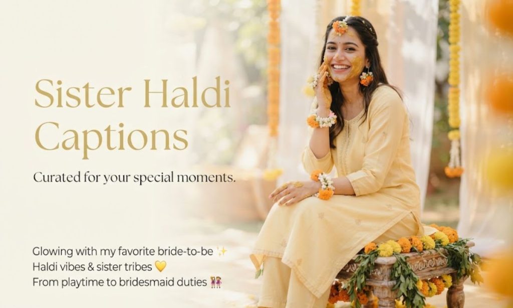 Sister Haldi Captions For Instagram