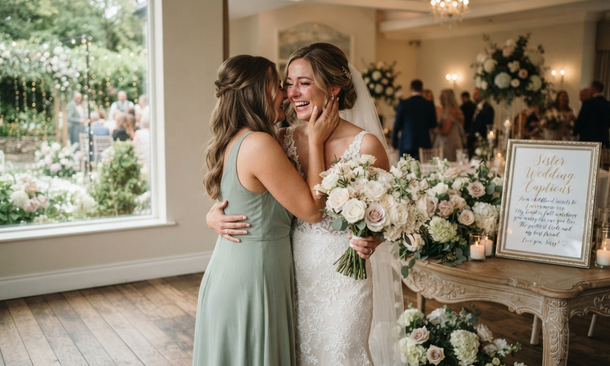 Sister Wedding Captions