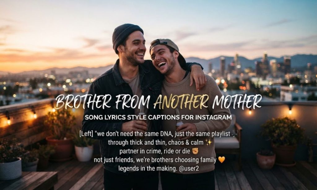Song Lyrics Style Brother From Another Mother Captions For Instagram