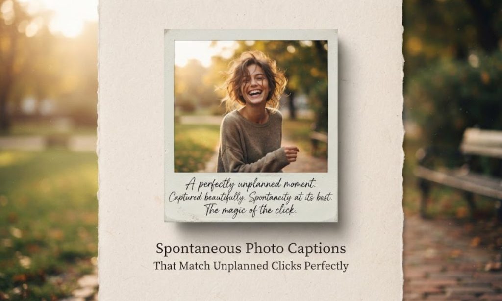 Spontaneous Photo Captions That Match Unplanned Clicks Perfectly