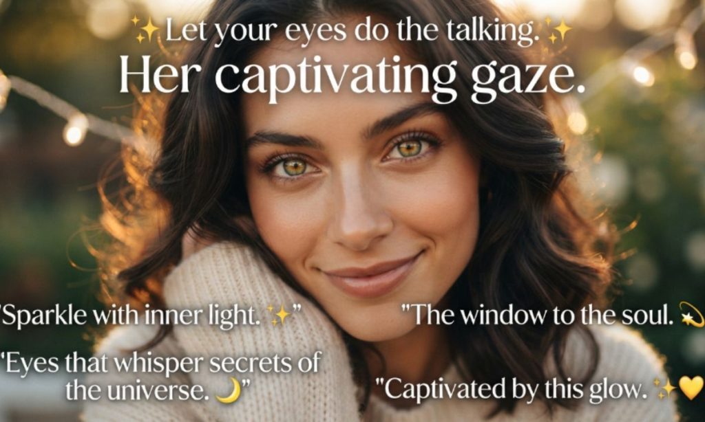 Stunning Eyes Captions for Instagram That Sparkle With Inner Light