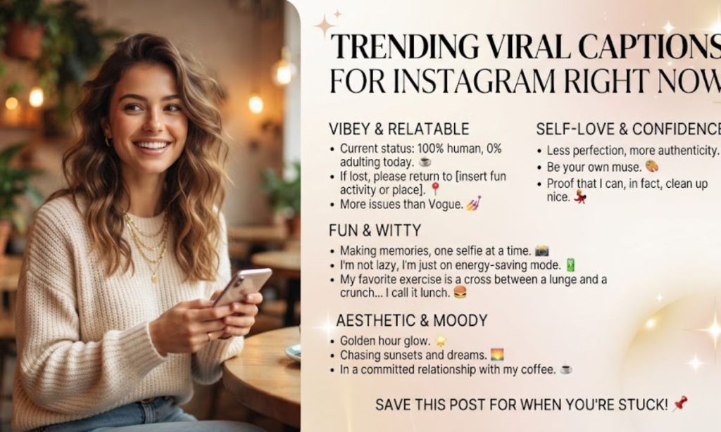 Trending Viral Captions For Instagram Right Now