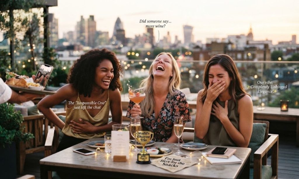 Trio Friendship Captions funny