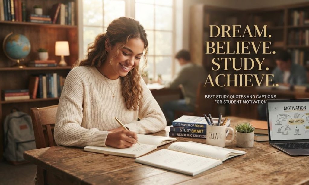 Best Study Quotes And Captions For Student Motivation
