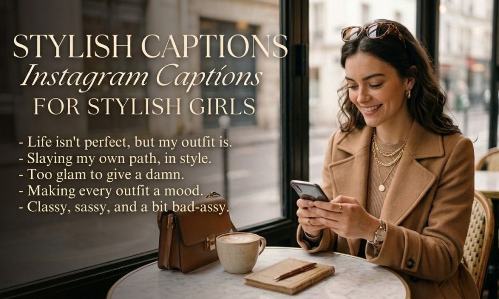 Caption for stylish girl