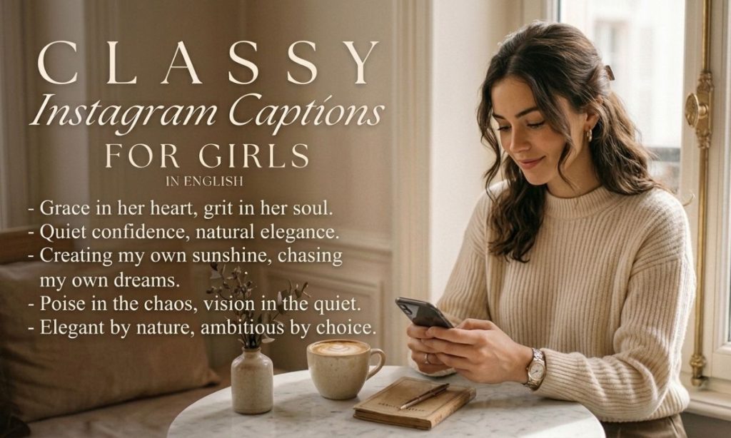 Classy captions for Instagram for girl