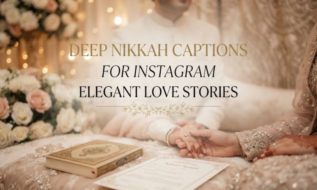 Deep Nikkah Captions For Instagram Elegant Love Stories