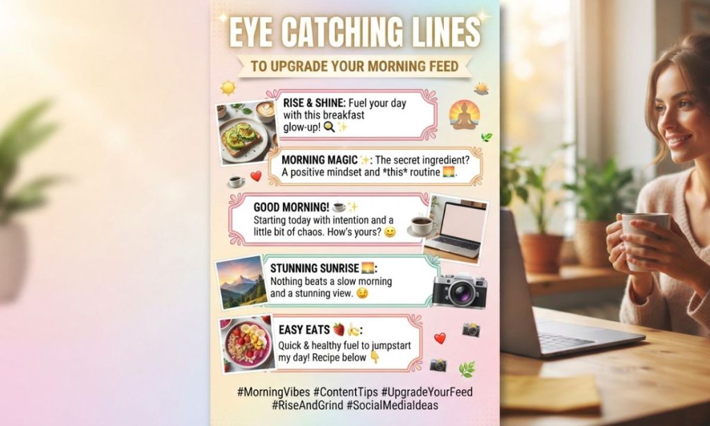 Eye Catching Lines to Upgrade Your Morning Feed 