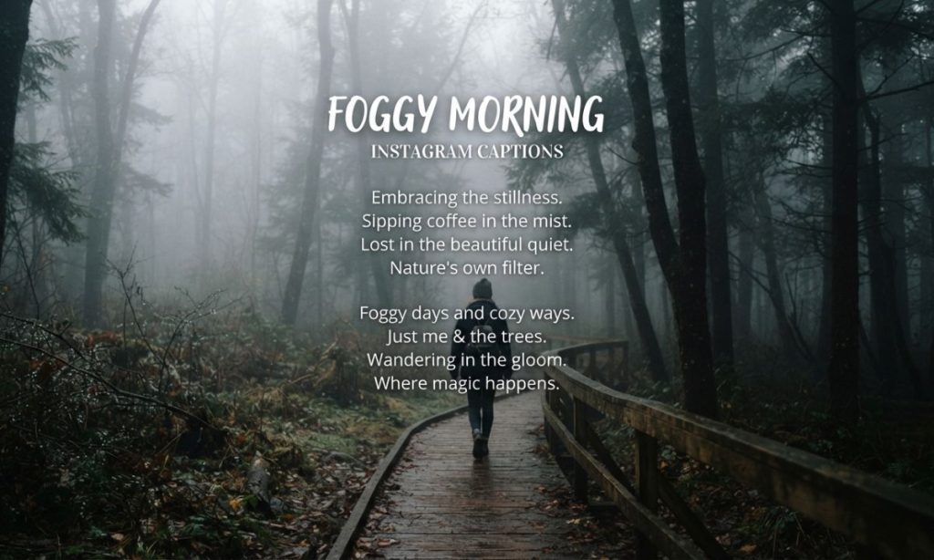 Foggy Morning Instagram Captions