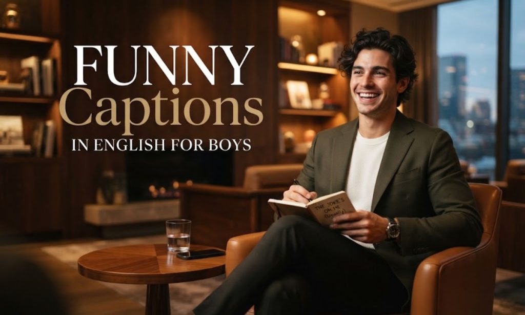 Funny Captions in English for Boys