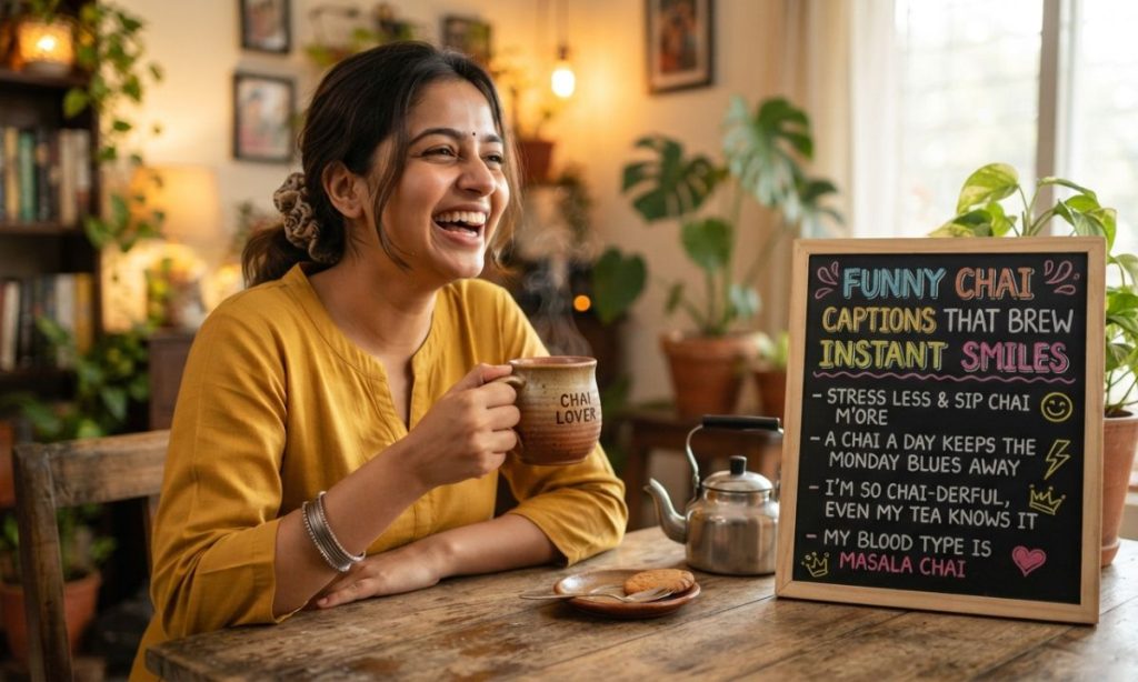 Funny Chai Captions That Brew Instant Smiles