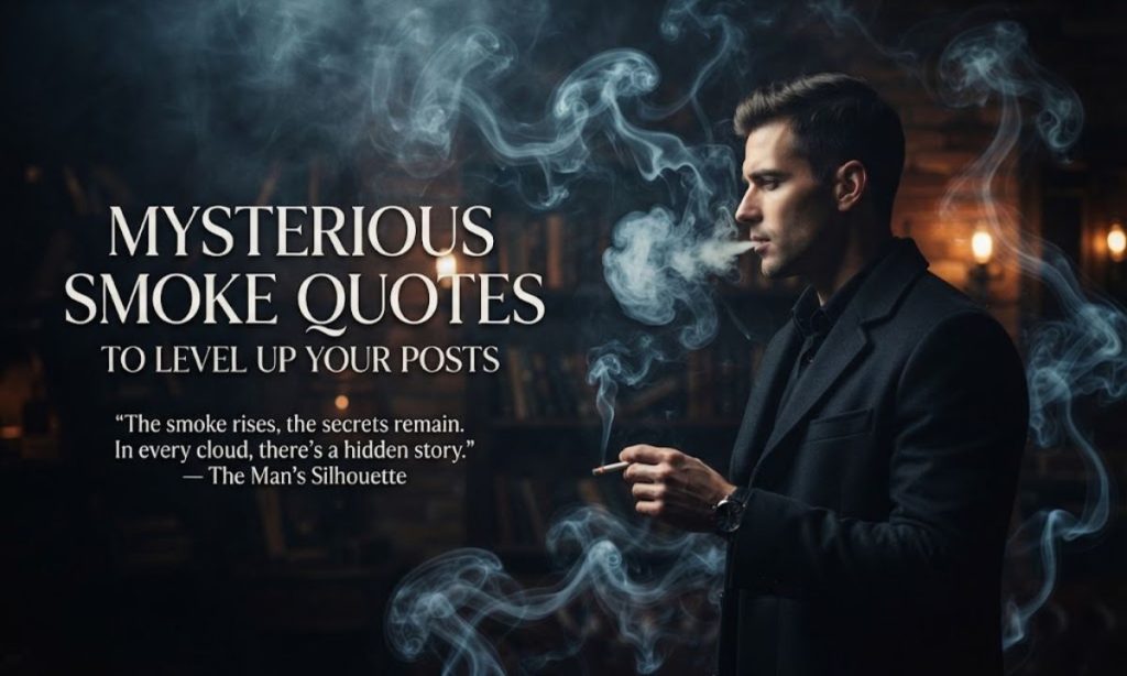 Mysterious Smoke Quotes to Level Up Your Posts