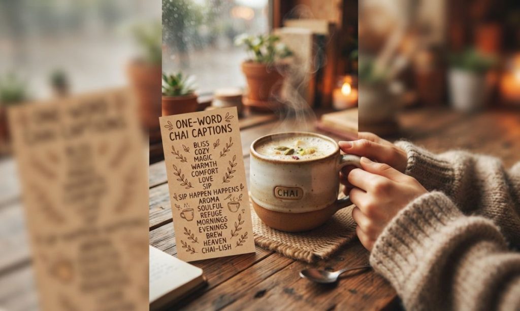 One-Word Chai Captions for Instagram
