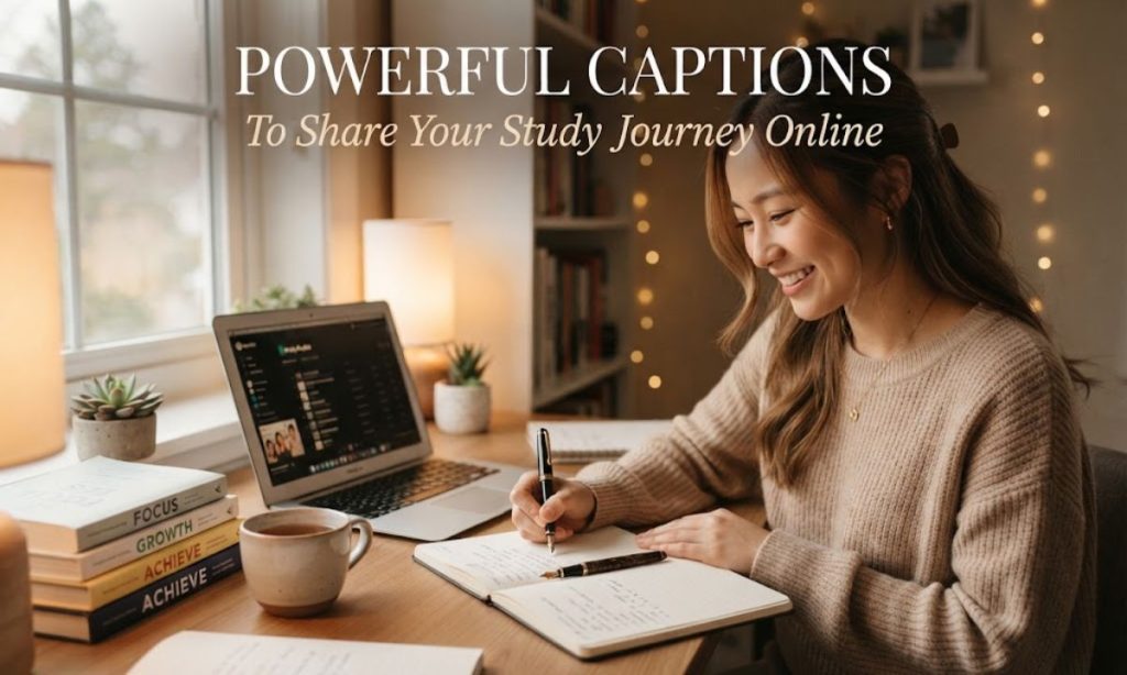 Powerful Captions To Share Your Study Journey Online