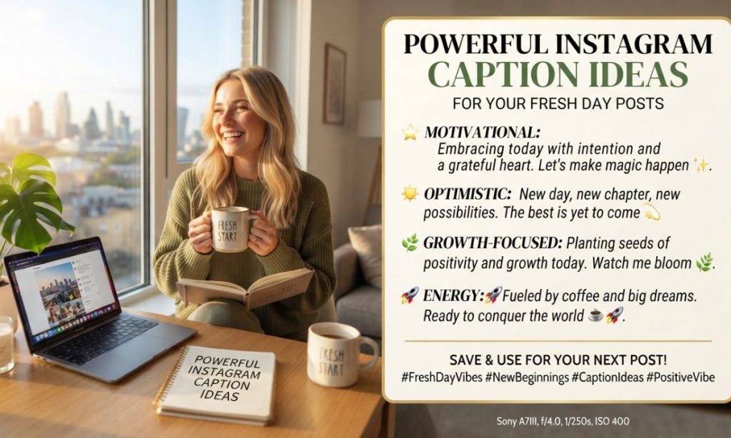 Powerful Instagram Caption Ideas for Your Fresh Day Posts
