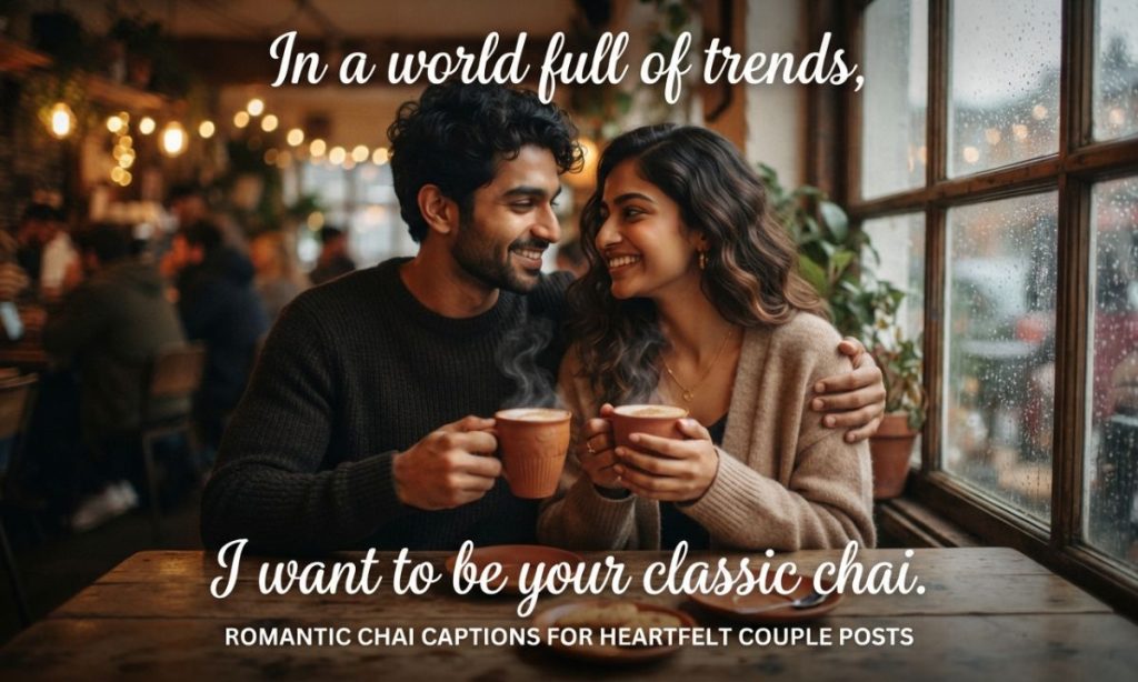 Romantic Chai Captions for Heartfelt Couple Posts