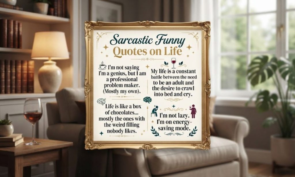 Sarcastic Funny Quotes on Life