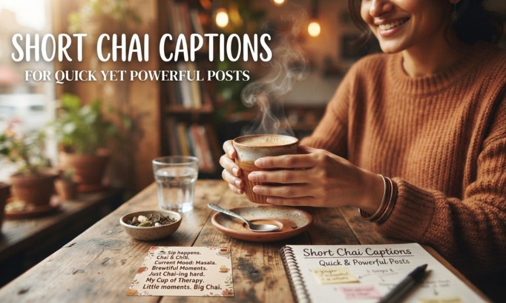 Short Chai Captions for Quick Yet Powerful Posts 