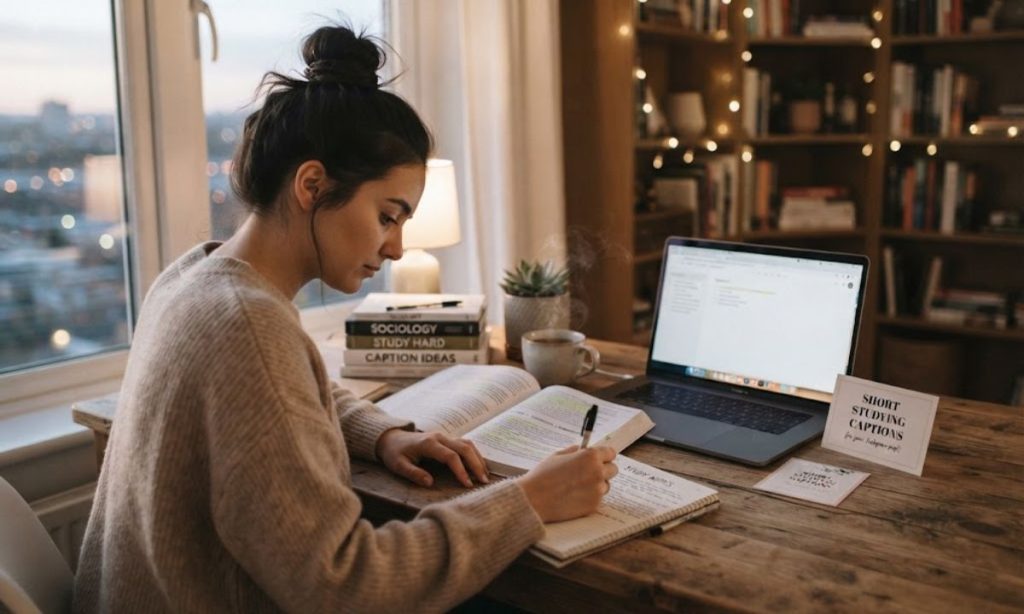 Short Studying Captions for Instagram