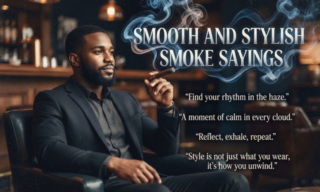 Smooth and Stylish Smoke Sayings for Every Mood