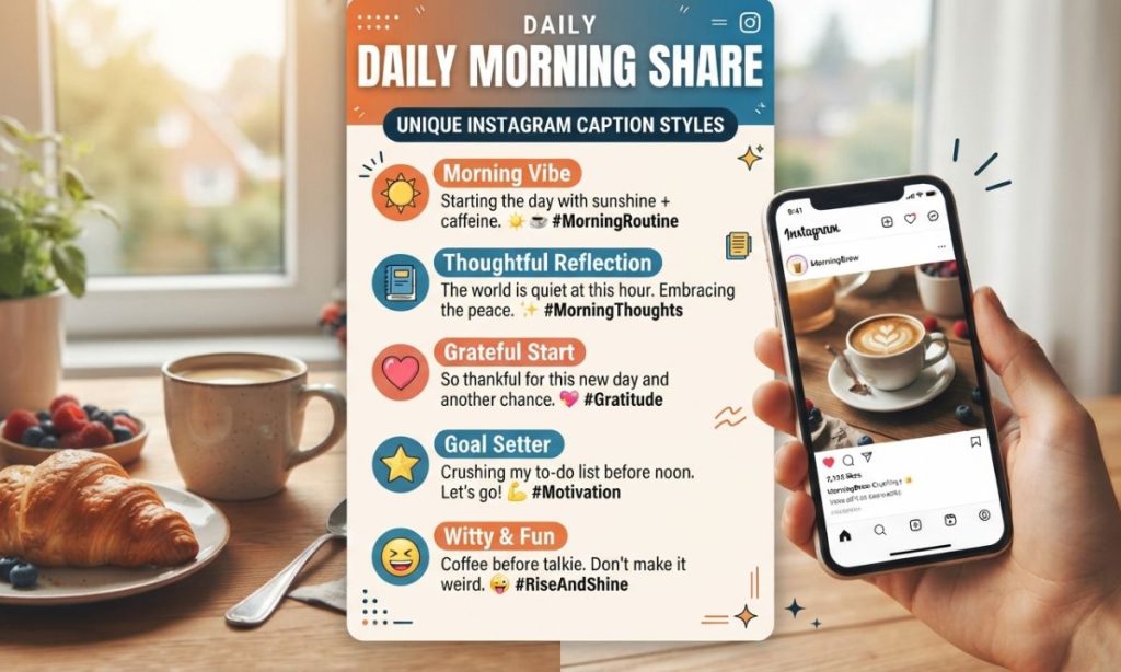 Unique Instagram Caption Styles for Your Daily Morning Share